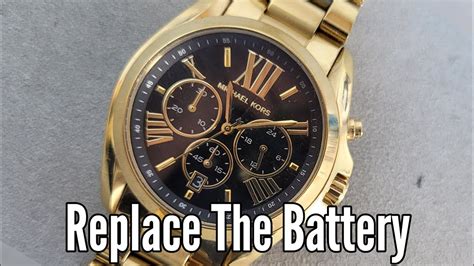 how to open michael kors watch to change battery|michael kors watch battery list.